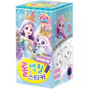 7000 학산문화사 프린세스 캐치티니핑 롤 색칠스티커 다이아나핑