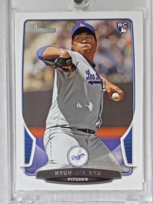 2013 BOWMAN 바우먼 류현진 루키 MLB 메이저리그 야구 스포츠 카드 ★