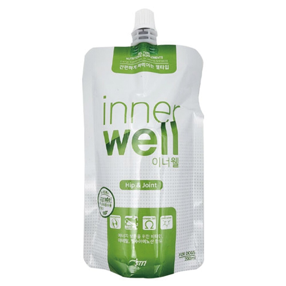 (파우치) <b>이너웰</b> 강아지 영양제 겔타입 관절건강 200ml 1개