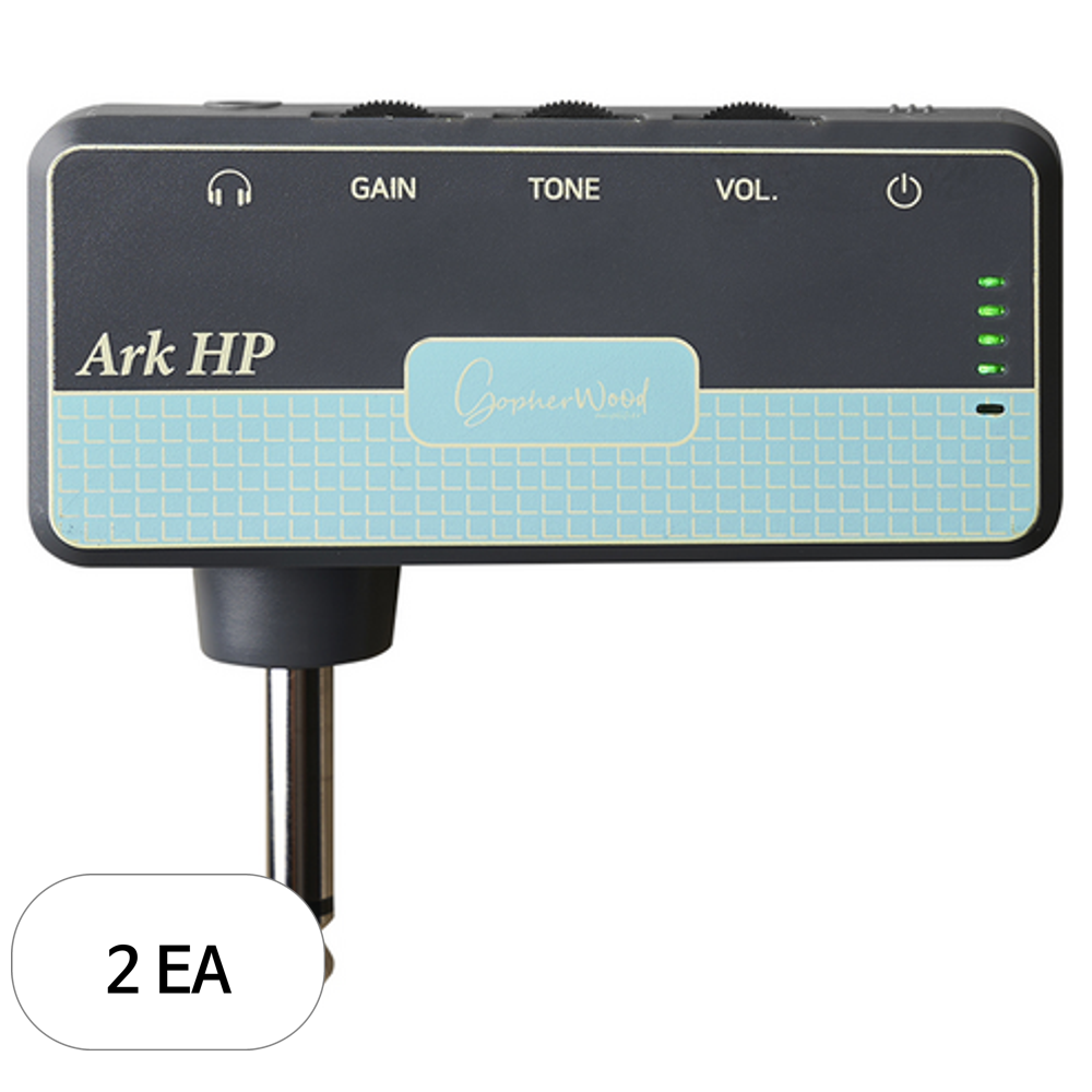 고퍼우드 헤드폰 일렉기타 앰프 3개 혼합색상 Ark HP