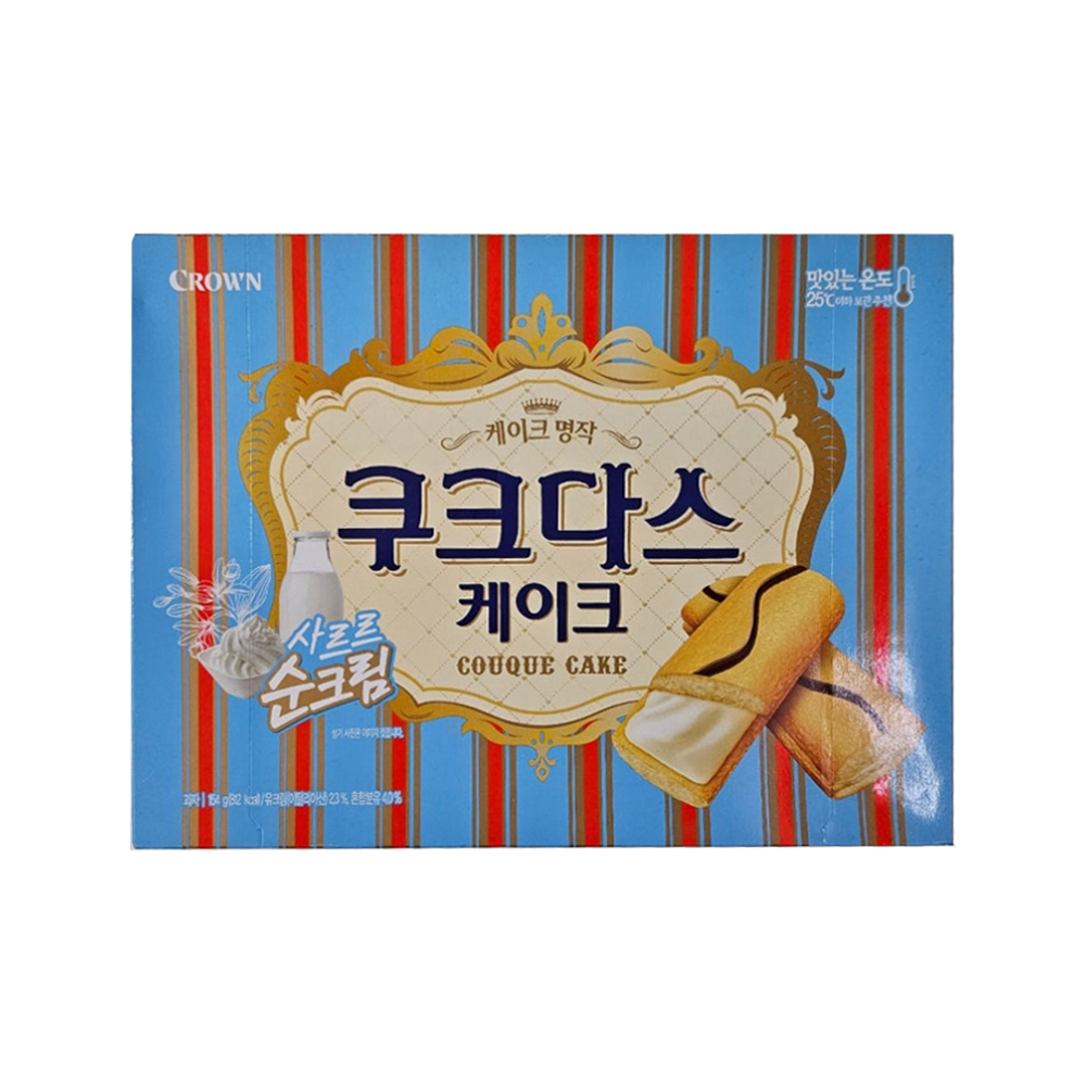 크라운제과 크라운 쿠크다스 케이크 154g, 1개