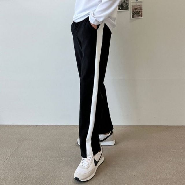 조거바지 옆줄 세미 트레이닝팬츠
