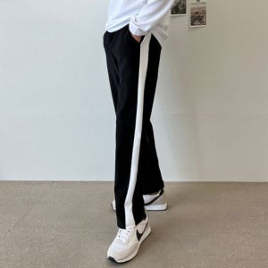 조거바지 옆줄 세미 트레이닝팬츠