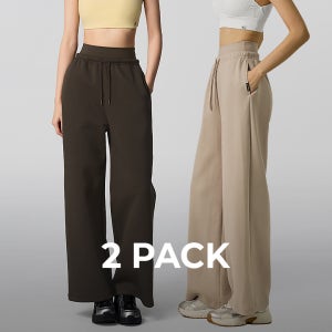 [2PACK] 소프트 텐션 레이어드 와이드 팬츠