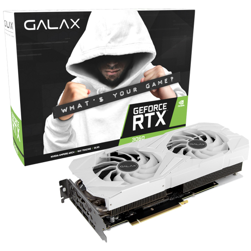 갤럭시코리아 GALAX 지포스 RTX 3060 EX WHITE OC V2 D6 12GB 갤럭시코리아