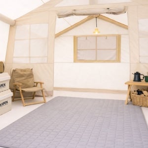 캠핑 에어매트 전용 패드 그레이 모서리 고정밴드