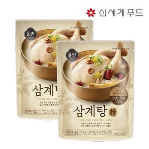 [올반] 삼계탕 정 900g x 2팩
