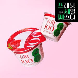 한국야쿠르트 슈퍼100 딸기