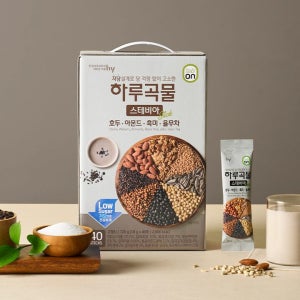 한국야쿠르트 하루곡물 스테비아 호두 아몬드 흑미 율무차 (40포)