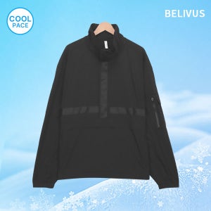 빌리버스 남성 간절기 오버핏 반집업 아노락 바람막이 자켓 BOBT052