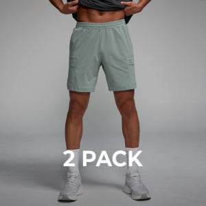 2PACK 컴포터블 맨즈 카고 쇼츠