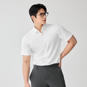 트리코트 맨즈 스탠다드핏 반팔 셔츠