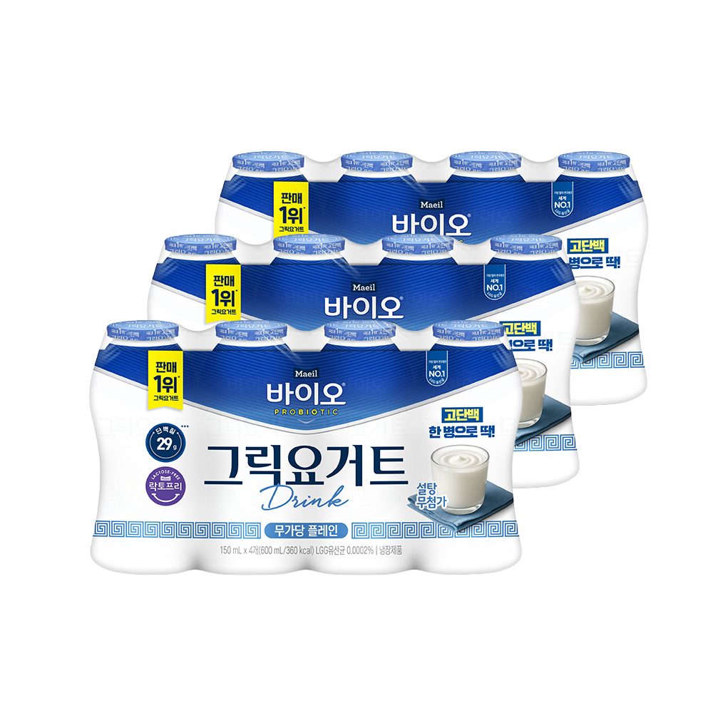 매일바이오 그릭요거트 드링킹 무가당 플레인