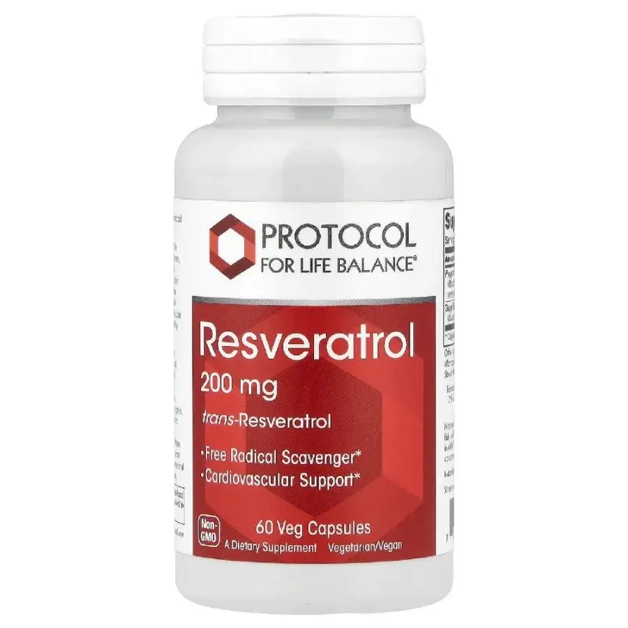 <b>프로토콜포라이프발란스</b> 레스베라트롤 200mg Resveratrol 베지캡슐 60정