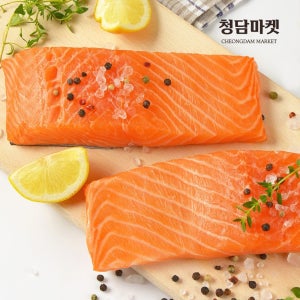 [온누리상품] 청담마켓 슈페리어 노르웨이 딥스킨 생연어 1kg