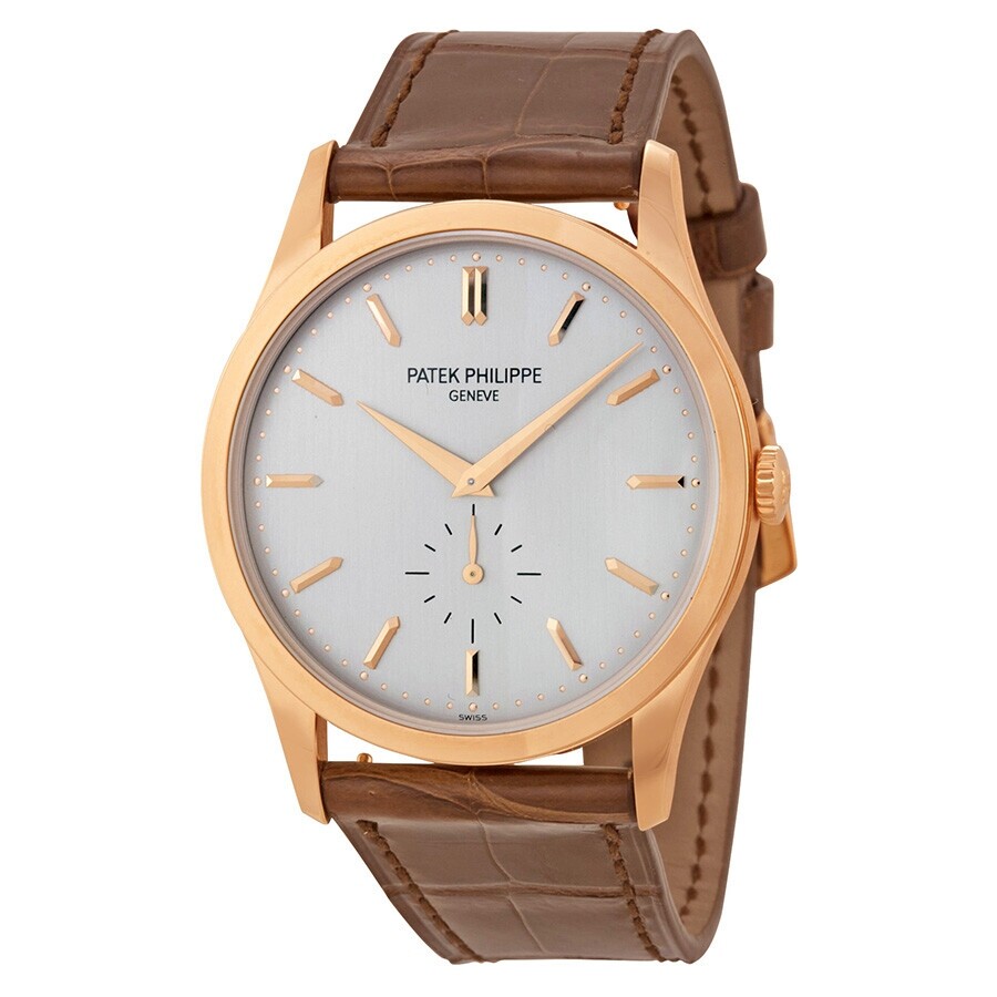 파텍필립 Patek Philippe Calatrava Opaline Dial Rose Mens Watch 5196R-001