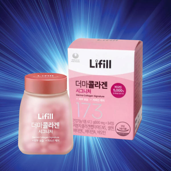 라이필(Lifill) 홈쇼핑 초저분자 라이필 더마 콜라겐 시그니처 중년 여성 <b>피부</b> 건강 주름 보습 <b>탄력</b> 영양제 주름개선