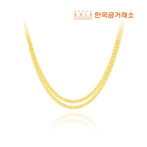한국금거래소 24K 더블 체인 목걸이