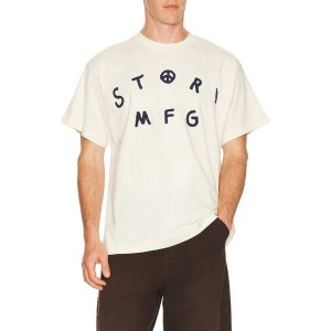 STORY MFG 반팔 티셔츠 SSS26TSGRAJERCCP CROCHET PEACE 남성 SMFF MS36