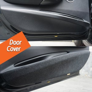 카자몰 볼보 XC60 2017~2023 전용 스크래치방지 펠트 카본 도어커버