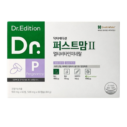 닥터에디션 퍼스트맘2 (정제 900mg x 1정 + 캡슐 500mg x 1캡슐) x 60개입, 1개