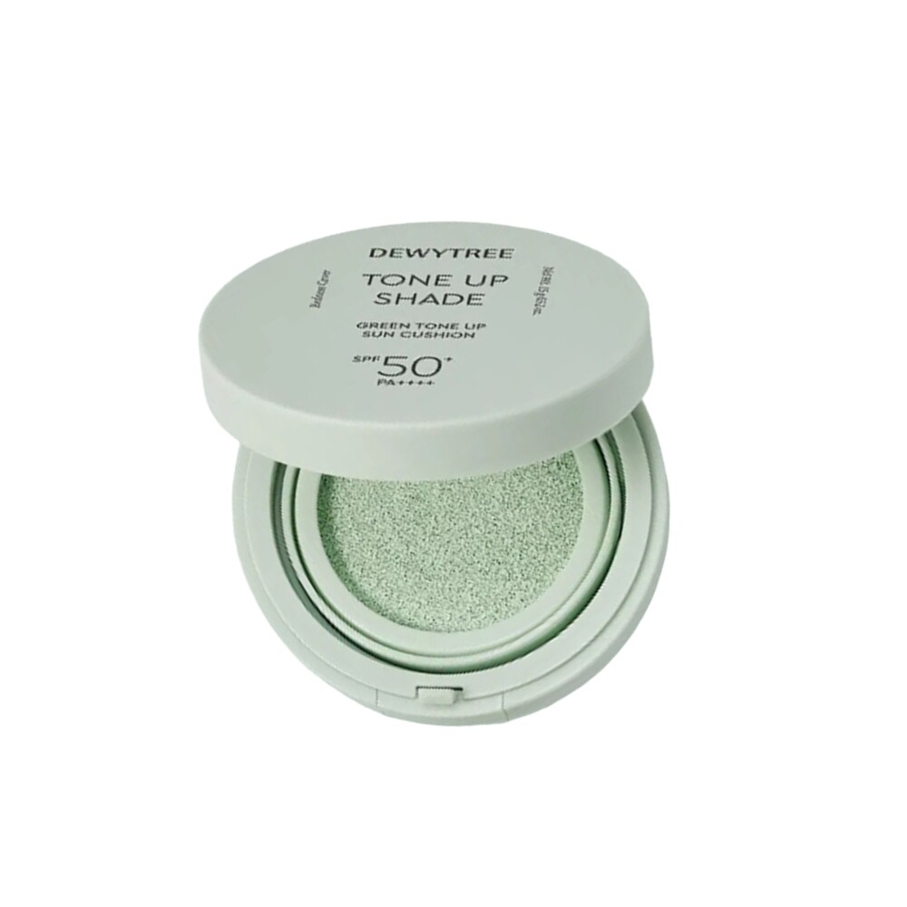 듀이트리 톤업 쉐이드 그린 톤업 선 쿠션 15g(SPF50+), 1개