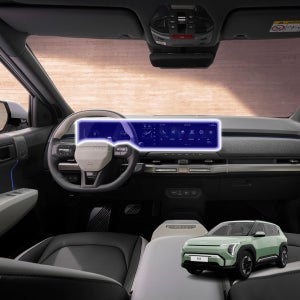 기아 EV3 차량용 내비게이션 논글레어 지문방지 보호필름 무광 눈부심방지