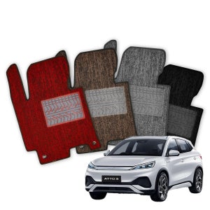 Brov BYD 아토3/씨라이언7 차량용 뉴코일 카매트 1+2열 바닥 발판 자동차매트
