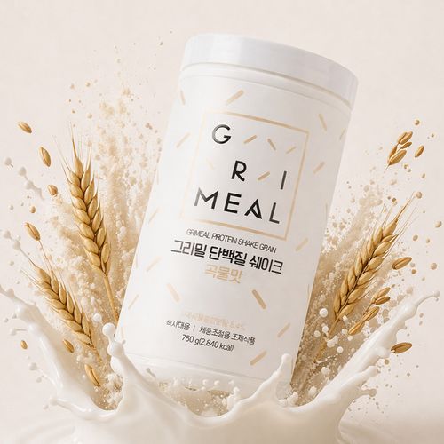 [<b>그리밀</b>] <b>그리밀</b> 식사대용 다이어트 단백질 쉐이크 750g 12가지 맛 택1