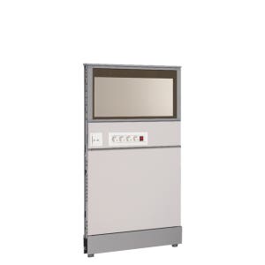 65T 가구싼곳 AP 상부유리 양면벨트 양면멀티탭 H1370 책상 학원