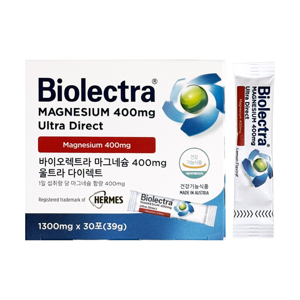 바이오렉트라 마그네슘 400 울트라 다이렉트 1300mg x 30포, 1개