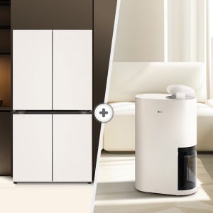 LG 디오스 오브제컬렉션 매직스페이스 냉장고 + LG 휘센 제습기 T876MEE111 + DQ214MEGA