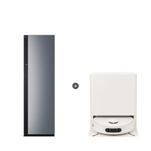 LG 스타일러 + LG 코드제로 AI 오브제컬렉션 로보킹 SC5GMR52S + B95AWBH