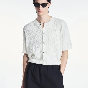 [티엔지티] Cable Knit Cardigan (White) TNSW6E208WT