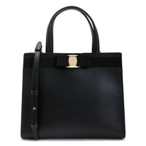 페라가모 바라 보우 여성 토트백 21 I290 NERO 0734058