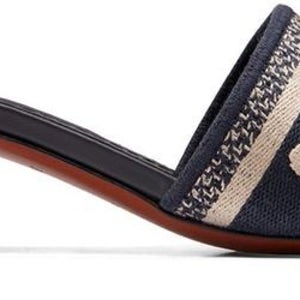 디올 자수 디웨이 블루 뮬 DIO7438HBLUSF40500 Dway in embroidered cotton mules 113137775