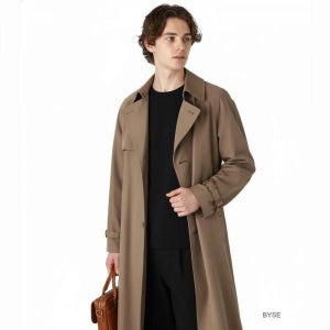 MUST IT_오라리 AURALEE 남성트렌치코트 샴브레이 코트 A23AC01CG 000044