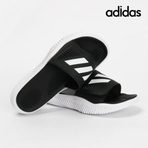 아디다스 슬리퍼 알파리스폰스 1.0 슬라이드 블랙 화이트 JP5437