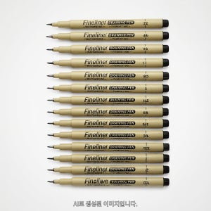 12/18개 젤펜 드로잉 아트펜: 다양한 펜촉 크기, 검정색 리필심, 예술가 일러스트레이션, 스케치, 애니메이션, 만화, 기술 제도, 스크랩북킹용