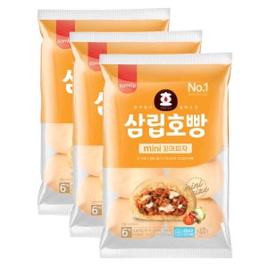 맛있는家 [오티삼립]냉동 피자꼬마호빵 6입(240g) 3개