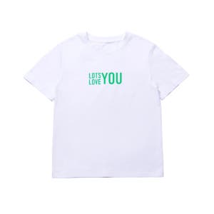 [라츠유] Lots You Love You T-Shirt PWTT2RSW200WHT