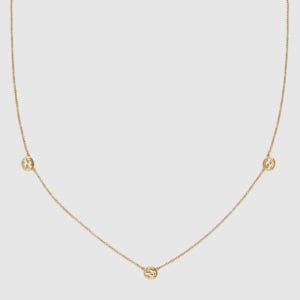 GUCCI 구찌 인터로킹 18k 펜던트 목걸이