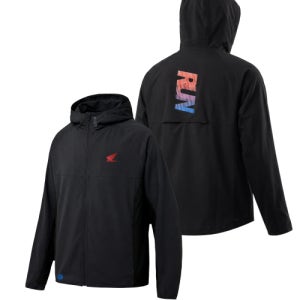 [혼다 모터사이클 어패럴] Tokyo Motorcycle Light Weight Hoodie Zip-Up Black HGS1HZ371BBK