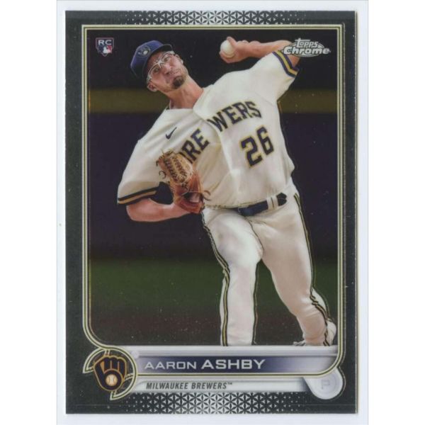 2022 탑스 크롬 80 아론 애쉬비 RC 루키 밀워키 브루어스 MLB 야구 트레이딩 카드