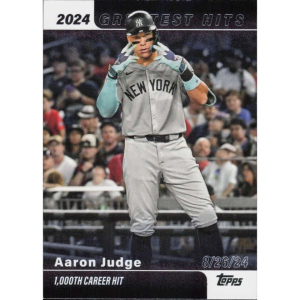 2025 탑스 안타 GH16 애런 저지 뉴욕 양키스 야구 공식 트레이드 카드 MLB