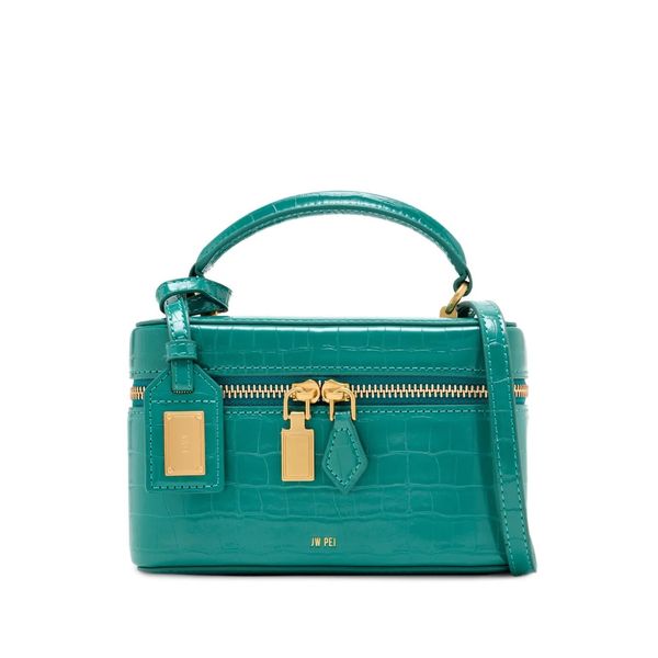JW PEI 크록 효과 크로스바디 백 2T321 7 GREEN CROC GREEN 여성