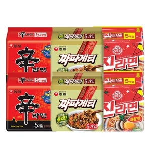 봉지라면 혼합 30봉(신라면10봉+짜파게티10봉+진라면매운맛10봉)