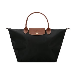 롱샴 여성 르 플리아쥬 블랙 토트백 미듐 1623 089 001