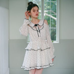 [쎄무아듀] Cest_Sweet polka dot collar dress m1037_1716507