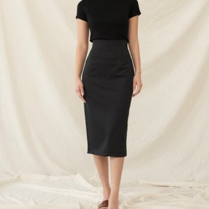 [리올그] R BACK SLIT SKIRT BLACK 201903-SK-06